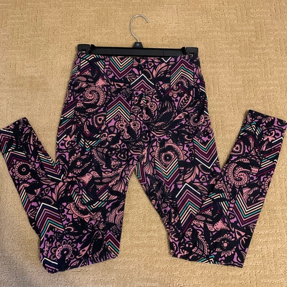 EUC LuLaRoe OS Leggings - Picture 3 of 10